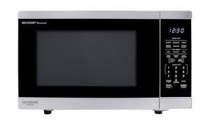 SHARP Countertop Microwave Oven with Removable 12.4" Carousel Turntable, 1100 Watt, 1.4 Cubic Feet, Stainless Steel