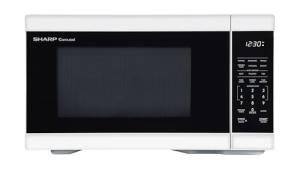 SHARP Countertop Microwave Oven with Removable 12.4" Carousel Turntable, 1000 Watt, 1.1 Cubic Feet, White