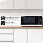 SHARP Countertop Microwave Oven with Removable 12.4" Carousel Turntable, 1000 Watt, 1.1 Cubic Feet, White