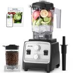 Aeitto Blenders for Kitchen with 1800W Motor, 68Oz. Large Capacity, 2-in-1 Blender & Grinder Combo, BPA-Free Countertop Professional Blender for Smoothies, Ice Crush, Frozen Drinks, Silver