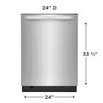 Frigidaire FDSH4501A 24 Inch Wide Top Control Dishwasher with EvenDry - Stainless Steel