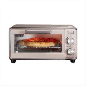 BLACK+DECKER Crisp ‘n Bake™ PRO 4-Slice Air Fry Toaster Oven, Countertop Oven with 5 Cooking Functions, Fits 10” Pizza or 9” Pan, 30-Minute Timer, Stainless Steel Accents
