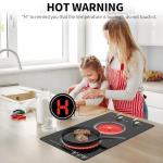 Nafewin 2 Burner Electric Cooktop - 12 Inch Electric Stove Top with Plug, 2100W Countertop Burners & Built-In Stove Top, 9 Levels of Power, Knob Control, Timer & Kid Safety Lock, Residual Heat Warning