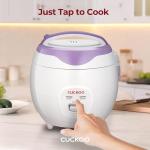 CUCKOO Basic Rice Cooker 6-Cup Uncooked / 12-Cup Cooked, Versatile Rice Maker with Non-Stick Inner Pot, Easy to Use, Auto Keep Warm, White/Purple (CR-0671V)
