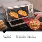 BLACK+DECKER Crisp ‘n Bake™ PRO 4-Slice Air Fry Toaster Oven, Countertop Oven with 5 Cooking Functions, Fits 10” Pizza or 9” Pan, 30-Minute Timer, Stainless Steel Accents