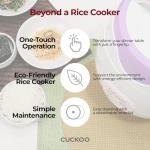 CUCKOO Basic Rice Cooker 6-Cup Uncooked / 12-Cup Cooked, Versatile Rice Maker with Non-Stick Inner Pot, Easy to Use, Auto Keep Warm, White/Purple (CR-0671V)