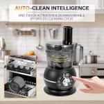 12 Cup Smart Food Processor, Electric Food Chopper Slicer with French-Fry Slicing Shredding Chopping Kneading Cutter, For Meat, Vegetable, Fries, Cheese, Meat & Veggie Prep, Puree