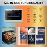 ROBAM R-Box Pro Countertop Combi Steam Oven Green, Air Fryer Toaster Oven with EXP, 1.2 cu. ft. XL Capacity, 1800W Steam Fry Technology, 86-446°F Precision, 32 Presets, Easy-to-Clean Enamel Interior