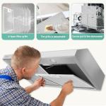 30 Inch Under Cabinet Vent Hood with Brighten Light | 550 CFM Large Flow| Ducted/Ductless Range Hood with Charcoal Filter| 3- Speed Touch Control | 6-Layers Grease Filters|