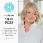 Martha Stewart Stand Mixer, 12 Speed, Tilt-Head, 5.3QT Stainless Steel Bowl, Splash Guard with Pour Chute, Whisk, Dough Hook, Flat Beater, Electric Kitchen Baking Mixer, Bread, Cake, Whip, Caviar Gray