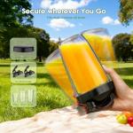 Smoothie Blender, 25000 RPM Portable Blender for Smoothies, Countertop Blenders for Kitchen with 37oz, 32oz, 23oz Personal Blenders Cups, 2 Spout Lids &1 Resealable Lid for Crushing, Juice, Nuts