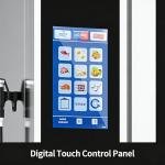 Commercial Combi Oven - Countertop Convection and Steam with Self-Cleaning for Restaurant and Bakery, Energy Efficient Digital Combi Oven with 100-Recipe Memory