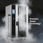 Commercial Combi Oven - Countertop Convection and Steam with Self-Cleaning for Restaurant and Bakery, Energy Efficient Digital Combi Oven with 100-Recipe Memory