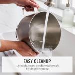 Martha Stewart Stand Mixer, 12 Speed, Tilt-Head, 5.3QT Stainless Steel Bowl, Splash Guard with Pour Chute, Whisk, Dough Hook, Flat Beater, Electric Kitchen Baking Mixer, Bread, Cake, Whip, Caviar Gray