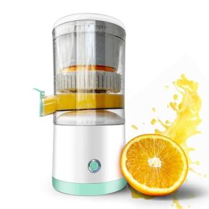 SUNHAIXIA Rechargeable Electric Juicer - Citrus Juicer with Type-c Rechargeable for Orange, Lemon and Grapefruit Juicing. (White-45Watts)