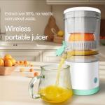SUNHAIXIA Rechargeable Electric Juicer - Citrus Juicer with Type-c Rechargeable for Orange, Lemon and Grapefruit Juicing. (White-45Watts)