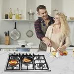 Summit 27" 5 Burner Gas Cooktop, Stainless steel, Cast Iron- GC527SS