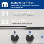 Moffat Turbofan Full Size Countertop Electric Convection Oven - Manual Control, Single Deck, 208v/50/60/1ph