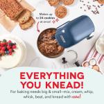 Dash Stand Mixer - Tilt-Head Electric Stand Mixer with Stainless Steel Bowl and Splash Guard For Baking - Navy, 3.5-Quart