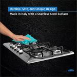 Summit 27" 5 Burner Gas Cooktop, Stainless steel, Cast Iron- GC527SS