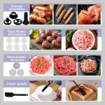 SeaSpark Multifunctional Stand Mixer, 6 in 1 Stand Mixer, 6.3Qt Tilt-head, Standing Mixer with Stainless Steel Bowl, Meat Grinder, Juice Blender, for professional Baking and Most Home Cooks, Purple