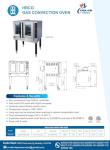 Commercial Convection Oven, Natural Gas, 60000 BTU, Single Deck, Four Legs, Restaurant Kitchen Bakery HRCO-60K