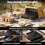 Vinlyto Portable Single Burner Electric Cooktop, 1200W 110-120V Countertop Hot Plate with Knob Control & 6 Power Levels, Black Crystal Glass Surface, Compatible with All Cookware, for Home Camping