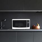 Farberware 0.7 Cu. Ft. Countertop Microwave Oven – 700 Watts Power, Auto Cook Settings, Defrost, Easy Clean and Child Safety Lock - White