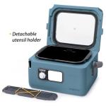 Presto 06017 8-Quart Nomad Traveling Slow Cooker, Blue