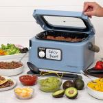 Presto 06017 8-Quart Nomad Traveling Slow Cooker, Blue