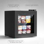 COWSAR 1.1 Cu Ft Compact Mini Freezer, 7 Temp Settings (-18°F to -10°F), Removable Shelf Display Freezer for Home/Kitchen/Dorm/Office, Suitable for Ice Cream/Meat/Seafood