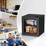 COWSAR 1.1 Cu Ft Compact Mini Freezer, 7 Temp Settings (-18°F to -10°F), Removable Shelf Display Freezer for Home/Kitchen/Dorm/Office, Suitable for Ice Cream/Meat/Seafood