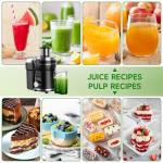 Juicer Machine, 500W Centrifugal Juicer Extractor with 3 Speed & Wide Mouth 3” Feed Chute for Fruit Vegetable, High Yield Juicer Included Cleaning Brush for Easy to Clean