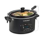 Hamilton Beach Defrost & Go Programmable Slow Cooker, Temperature Probe, 6 Quart Capacity, R33962 (Renewed)