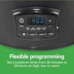 Hamilton Beach Defrost & Go Programmable Slow Cooker, Temperature Probe, 6 Quart Capacity, R33962 (Renewed)