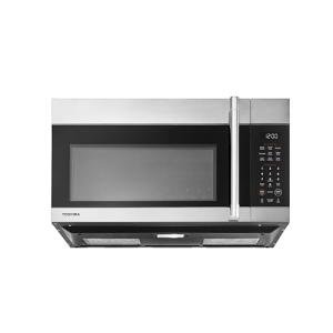 TOSHIBA 1.9 Cu.Ft. Over the Range Microwave Oven with Easy Installation, Soft Close Door, ChefDefrost, Sensor, 400 CFM Ventilation, 1000W, Stainless Steel, OA-EM19PH(SS)