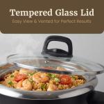 Elite Gourmet ERC2010B Electric Rice Cooker with Stainless Steel Inner Pot Makes Soups, Stews, Porridge's, Grains and Cereals, 10 cups cooked (5 Cups uncooked), Black