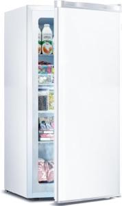 Electactic 6.5 Cu.ft Upright Freezer, Small Stand Up Freezer with Adjustable Thermostat, Removable Glass Shelves, for Bedroom/Home/Dorms/Apartment, White