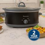 Kenmore 5 Quart Slow Cooker - Crock pot with Programmable Settings,Digital Controls, Dishwasher-Safe Stoneware, Warm Rice & Sous Vide Stew