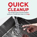 Dash Everyday Stand Mixer - Compact Tilt-Head Stand Mixer for Everyday Recipes - 6-Speed Power with Stainless Steel Bowl - Black, 3-Quart