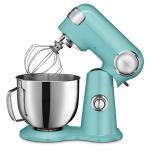 Cuisinart Stand Mixer, 12 Speed, 5.5 Quart Stainless Steel Bowl, Chef’s Whisk, Mixing Paddle, Dough Hook, Splash Guard w/ Pour Spout, Periwinkle Blue, SM-50TQNAS