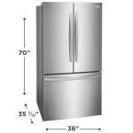 Frigidaire FRFS2823A 36 Inch Wide 27.8 Cu. Ft. French Door Refrigerator with External Ice and Water Dispenser - Stainless Steel