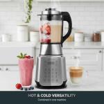 Glass Blenders for Kitchen – Stainless Steel Professional Blender for Smoothies 1500W Motor, Nut Milk Maker Machine 9 Adjustable Speeds, 14 Preset Programs, BPA-Free Glass Jar blender, Soy Milk, Soups