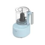 Martha Stewart 3 Cup Food Processor, Electric Vegetable Chopper, Stainless Steel Blades, 24oz BPA-Free Bowl, Pour Spout, Dicing, Mincing, Chop & Puree, Dishwasher Safe, Oil Chute, Easy-Clean, Sky Blue