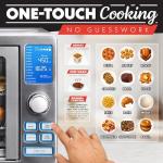 Gourmia Air Fryer French Door Toaster Oven - 6-Slice Capacity, LED Display with 14 Cooking Presets, Stainless Steel