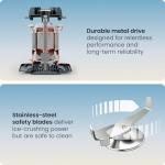 Chefman Obliterator 48 oz Countertop Blender for Smoothies, 1380W Motor to Crush Ice, Nuts, and Frozen Fruit with Stainless Steel Blade, Auto Blend Function, Includes Tamper and Scraper