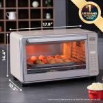 BLACK+DECKER Crisp ‘n Bake™ PRO 6-Slice Digital Air Fry Toaster Oven, 10 Cooking Functions, Convection Countertop Oven, Fits 12” Pizza or 9x13 Pan, 60-Minute Timer, Stainless Steel Accents