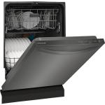 Frigidaire 24-Inch Top-Control Built-In Tall Tub Dishwasher with Plastic Tub in Black Stainless Steel, 4 Cycles