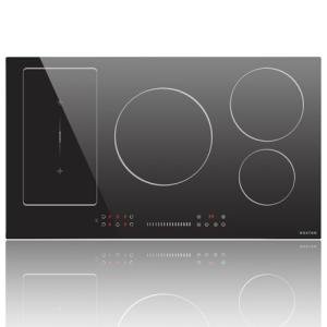 Noxton 36 Inch Induction Cooktop, 5 Burners Electric Cooktop, Upgraded Induction Stovetop with Flex Zone, Power Boost, Pause, 9 Power Levels, Child Safety Lock, Timer, 220-240V Hard wire