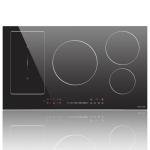 Noxton 36 Inch Induction Cooktop, 5 Burners Electric Cooktop, Upgraded Induction Stovetop with Flex Zone, Power Boost, Pause, 9 Power Levels, Child Safety Lock, Timer, 220-240V Hard wire